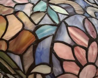 Duffner and Kimberly Laburnum Tiffany Style Floral Stained Glass Table Lamp by Medya Lighting second image