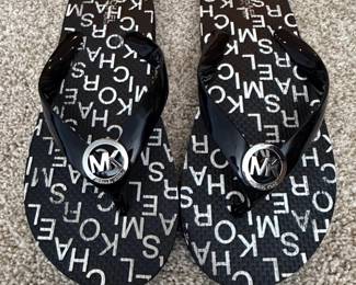 Michael Kors Bedford Logo Flip Flops