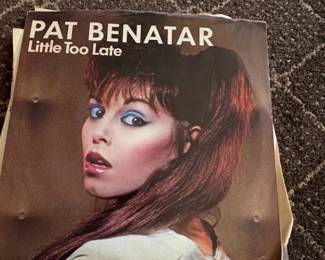 Pat Benatar Little Too Late Vinyl Single