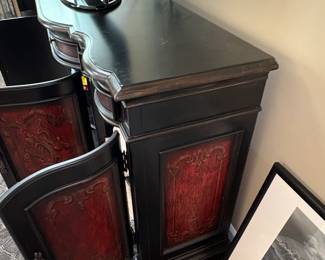 Black and Red Carved Sideboard Cabinet second image
