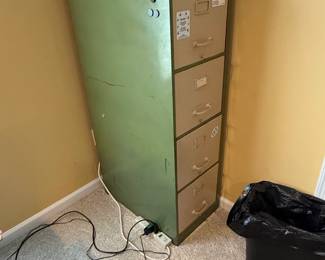 Vintage Drawer Metal Filing Cabinet