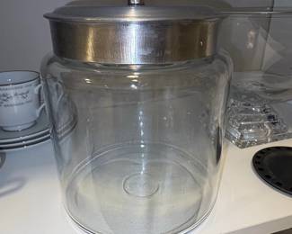 Anchor Hocking Montana Glass Jar with Brushed Metal Lid
