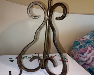 Wrought Iron Scroll Table Lamp second image