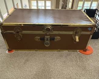 Vintage Steamer Trunk Luggage