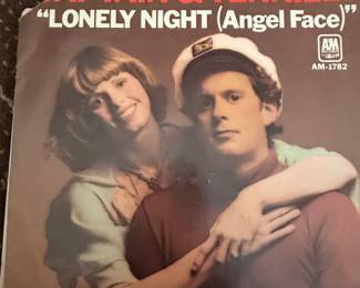 Captain  Tennille Lonely Night Angel Face RPM Single