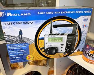 Midland Base Camp Radio 2-Way Radio with Emergency Crank Power