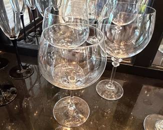 Assorted Crystal Wine and Champagne Glasses