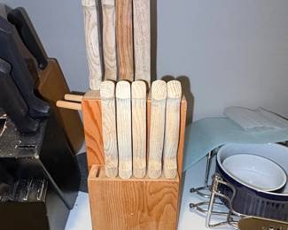 Farberware Wooden Knife Block Set with Knives