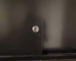 Black Metal Multi-Drawer Filing Cabinet