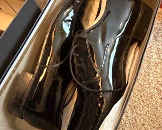 Black Patent Leather Oxford Shoes