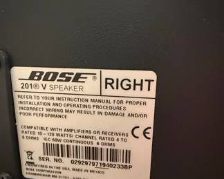 Bose 201 V Stereo Speakers (Pair)