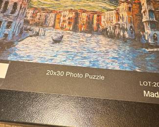 Lantern Press Starry Night Over Venice Piece Photo Puzzle second image