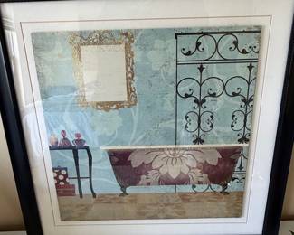 Lisa Audit Eco Motif Bath II Framed Artwork