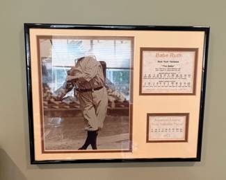 Babe Ruth The Babe New York Yankees Framed Display