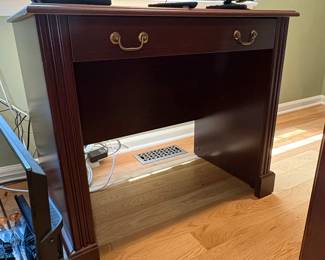 Dark Cherry Wood Desk with Single Drawer by Sauder