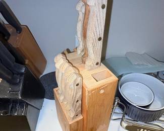 Farberware Wooden Knife Block Set with Knives third image