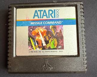 Atari Missile Command Video Game Cartridge