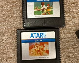Atari 5200 RealSports Tennis and Soccer Game Cartridges