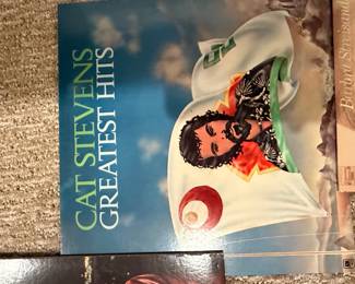 Cat Stevens Greatest Hits Vinyl Record with Poster