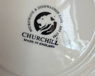 Churchill Blue Willow Pattern Plates second image