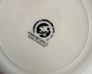 Churchill Blue Willow Dinner Plates second image