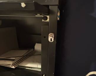 Black Metal MultiDrawer Filing Cabinet third image