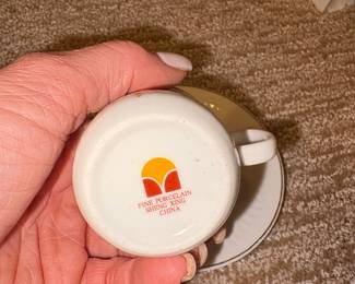 Fine Porcelain Teacup and Saucer Set second image