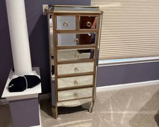 Pier Imports Hayworth Mirrored Lingerie Chest