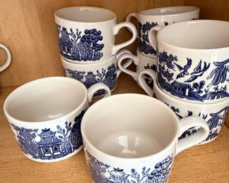 Churchill Blue Willow Teacups third image