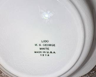 W. S. George Lido Peach Blossom Serving Plate second image