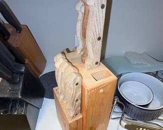 Farberware Wooden Knife Block Set with 5 Knives