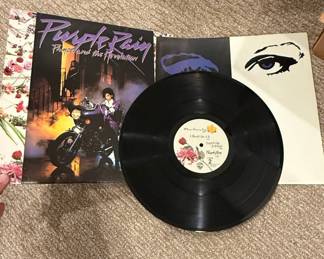 Prince and the Revolution Purple Rain 1984 Vinyl LP with Poster