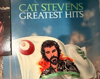 Cat Stevens Greatest Hits Vinyl Record with Poster