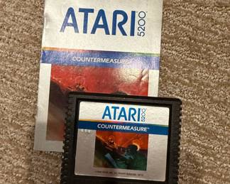 Atari Countermeasure Video Game Cartridge and Manual