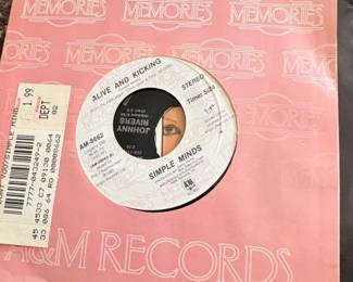 Johnny Rivers Alive and Kicking or Simple Minds Vinyl Single
