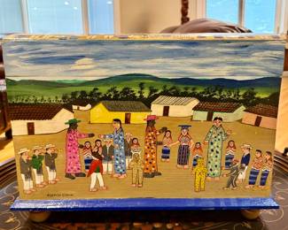 PAINTED FOLK ART BOX