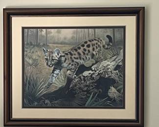 Charles Frace "Uno" Florida Panther Print