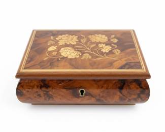 Sorrento Style Inlaid Wood Music Box