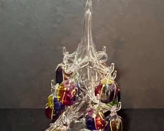 Soffieria Parise Style Blown Glass Christmas Tree Ornament