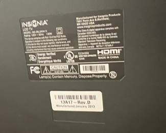 Insignia inch LCD TV second image