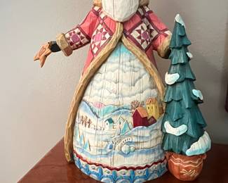 Heartwood Creek Jim Shore "Dashing Through The Snow" Santa Figurine