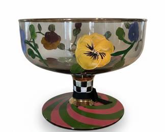 Mackenzie-Childs Courtly Check & Pansy Compote