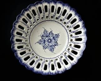 Hand Painted Portuguese Ceramic Fruit Bowl