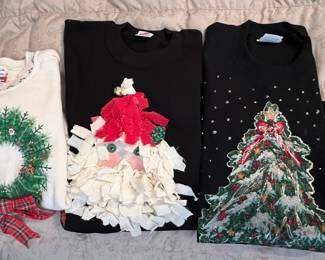 Christmas Themed Sweatshirts (Lot of 3)