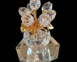 Swarovski Crystal Memories Flower Arrangement and Globe Decor