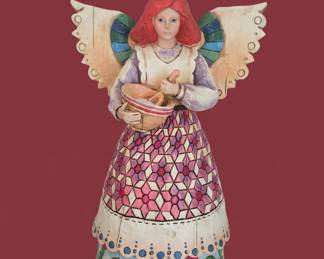 Jim Shore Heartwood Creek "Angel Of Contentment" Figurine 2002