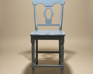 Gray Napoleon Back Bar Stool