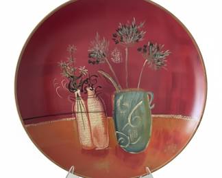 Tracy Porter Artesian Road Floral Still Life Decorative Plate