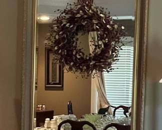 Ornate Gilt Mirror with Wreath