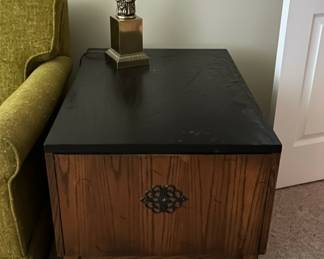 Oak "Hibachi Style" Side Cabinet - set of 2
